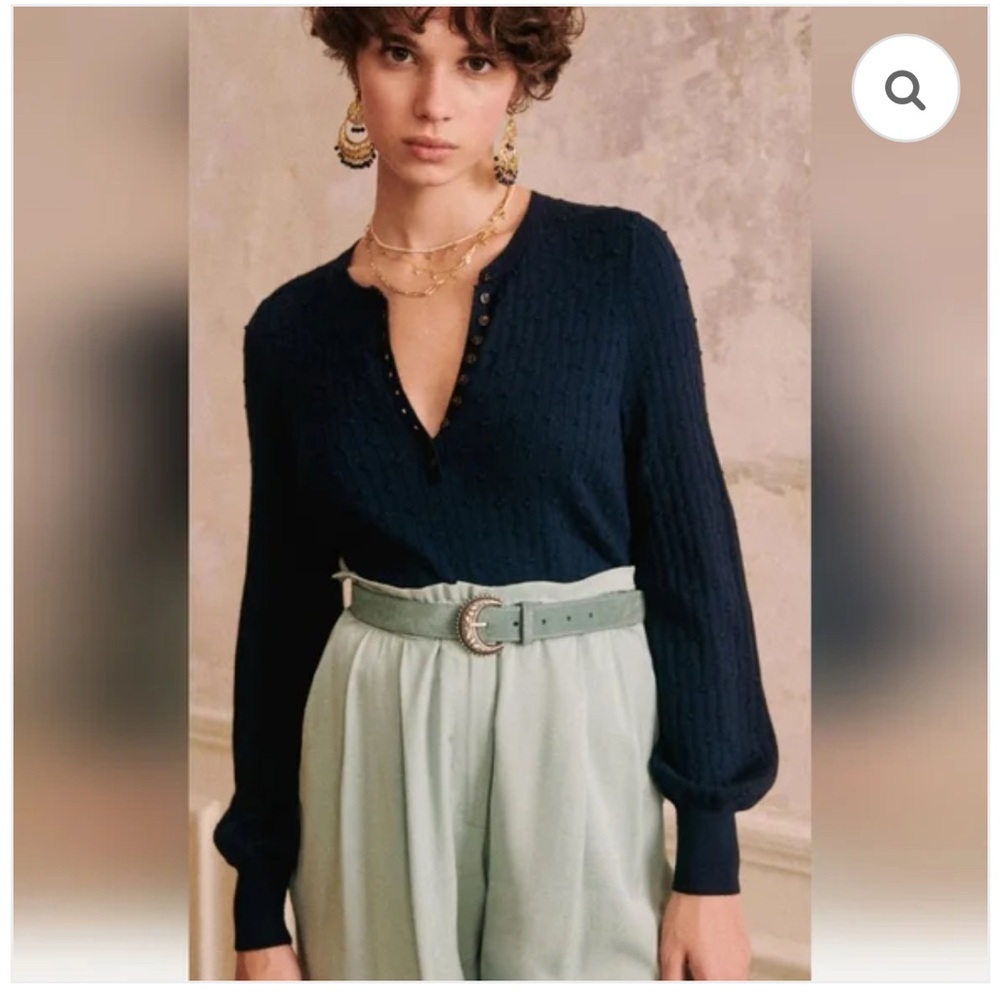 Sezane Zoe Merino Wool Sweater XS